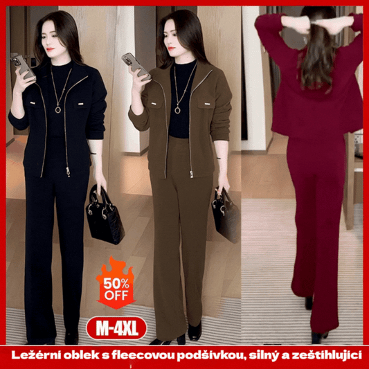 💖🔴🔥Kupte 1 a získejte 1 zdarma🔥💥【M-4XL】Dámské silné sametové obleky (bunda + kalhoty)