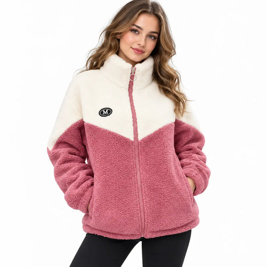 🆕 Novinka - sleva 50 % 🔥 Dámská teplá fleecová bunda M–4XL | Měkká a pohodlná, ideální na zimu ❄️