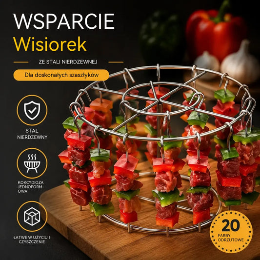 🔥 Twój Air Fryer ma nowego pomocnika! 🍢 24 patyczki do kebaba i grilla w kilka minut