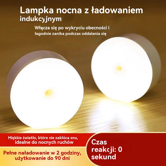 🏡【Kup 2, otrzymaj 2】💡Inteligentne światło LED wykrywające ruchy ciała człowieka, łatwe do ładowania i praktyczne