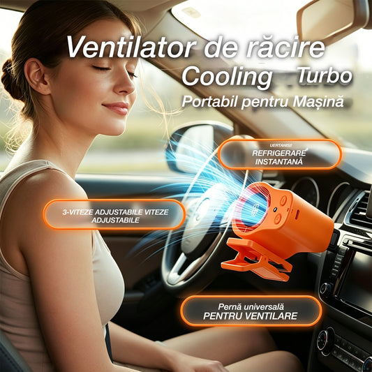 🌀 Ventilator hands-free cu afișaj LED, clemă integrată și 199 de niveluri reglabile