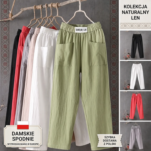 🔥 Kup 1, drugi GRATIS! 👖🌿 Damskie spodnie z szerokimi nogawkami – wygodne, przewiewne i idealne na co dzień | M-4XL