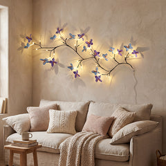 🦋[1.8 metra]✨ Magiczna Girlanda LED z Motylami 💡🏡 Stwórz Przytulny Klimat w Swoim Domu Bez Wysiłku