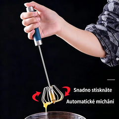 510 Kč【2dílná sada】Poloautomatický šlehač vajec z nerezové oceli