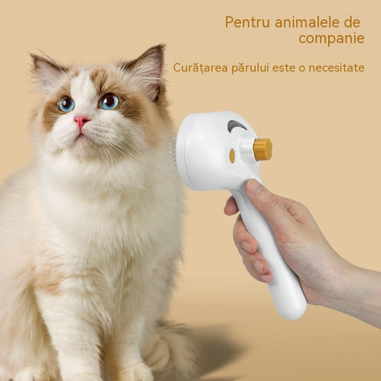Pieptene pentru îndepărtarea părului de pisică și câine, pieptene pentru câini, pieptene pentru animale de companie, pieptene spray pentru pisici