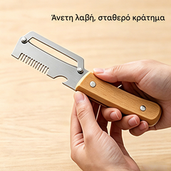 ✅Kup 1, drugi gratis (2 sztuki) 🧅🔪 Wielofunkcyjna obieraczka kuchenna 3 w 1: obiera, kroi i otwiera butelki! 🔥