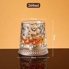 🥛💎 Obrotowa szklanka do whisky 360°