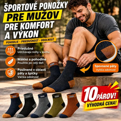 😍🧦【10 párů】Pánské deodorantové bavlněné ponožky, nové 2026, savé pot