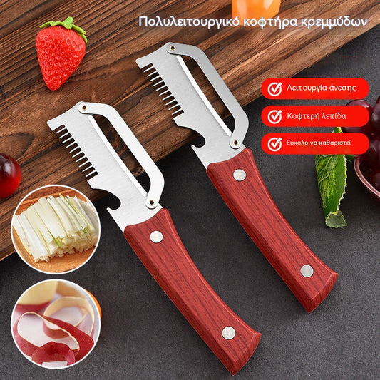 🔥 Kup 1 + 1 GRATIS! 🧅 Bez łez przy cebuli! Obieraj, kroj i otwieraj butelki jednym narzędziem 3w1 🔪