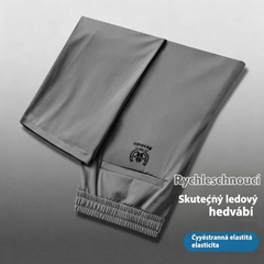 💥🔥🧊😍【M-5XL】Letní tenké kalhoty z ledového hedvábí pro volný čas pro muže