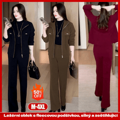 💖🔴🔥Kupte 1 a získejte 1 zdarma🔥💥【M-4XL】Dámské silné sametové obleky (bunda + kalhoty)