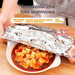 【50 sztuk】📢 Rabat 50%! 🔥 🥗Aluminiowe pokrywki na żywność – świeżość bez folii i bałaganu