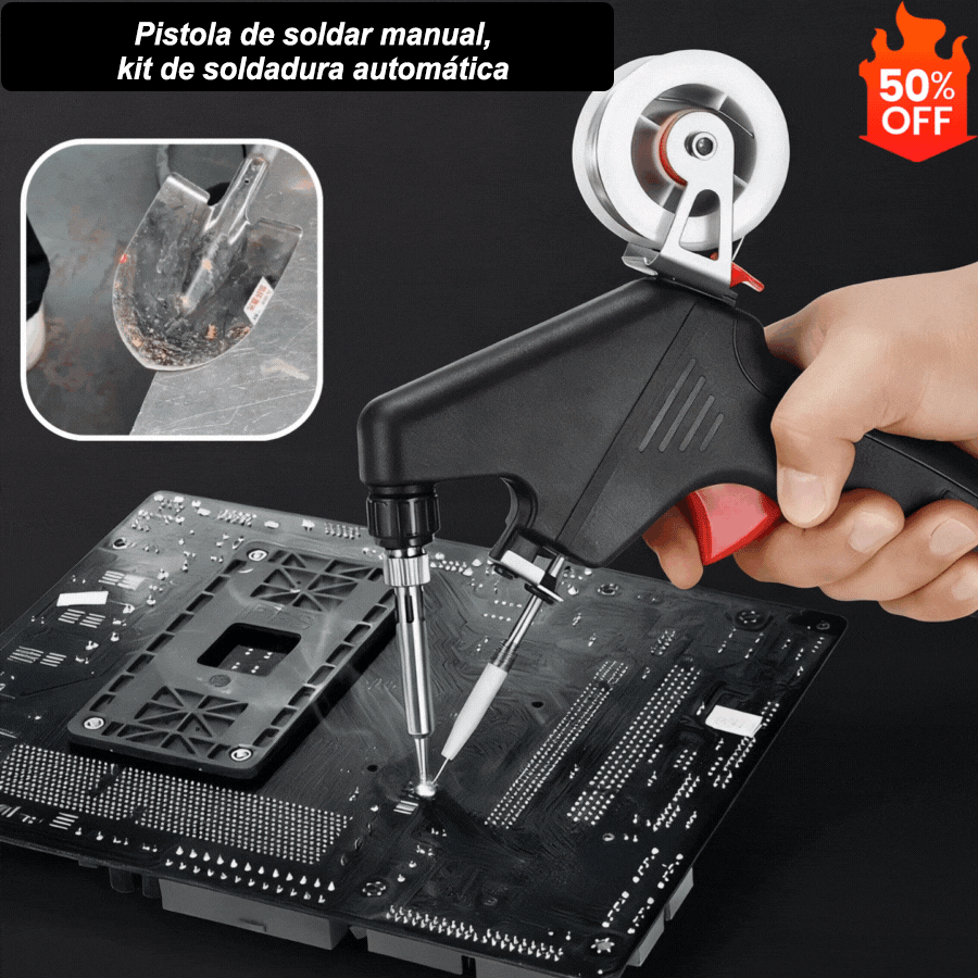 🔩【Grande promoção, válida por apenas 3 dias】 Pistola de soldar manual, kit de soldadura automática ✅