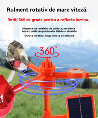 🐦🦉【NEW】Nou respingător de păsări cu voce reglabilă, cu energie solară eoliană, modernizat