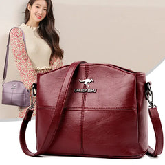 🔥👜👜 Nová kabelka přes rameno z pravé kůže, ručně vyrobená v retro stylu, moderní a všestranná.