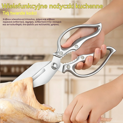 🔥✂️【Kup 1, a 1 dostaniesz gratis!59.5 zł / sztuka】🔥 Wielofunkcyjne nożyczki kuchenne, idealne do krojenia mięsa, pieczenia kurczaka, oddzielania kości itp.