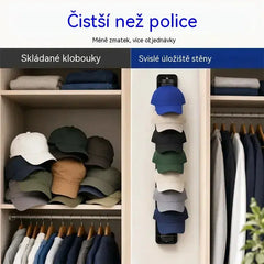 【2 kusy】Úsporný organizér na klobouky