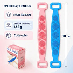 🧼Koupací ručník ze silikonu, dvojitá vrstva, dlouhý a hustý (70 cm/180 g) – Limitovaná nabídka: kup jeden a dostaneš jeden zdarma (dostaneš 2 kusy v barevné krabičce)! ✨