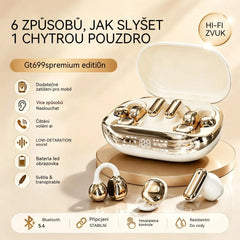 Bezdrátová sluchátka GT699S 6 v 1 s různými styly a nouzovým pouzdrem ✨