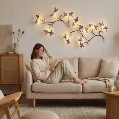 🦋[1.8 metra]✨ Magiczna Girlanda LED z Motylami 💡🏡 Stwórz Przytulny Klimat w Swoim Domu Bez Wysiłku