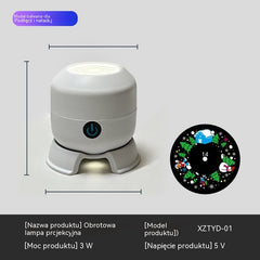 【50% zniżki dzisiaj】Dynamiczny obrotowy projektor LED