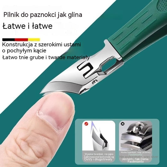 🔥 Obcinacz do paznokci z osłoną przeciwbryzgową i ostrzem ustawionym pod kątem 25° (zestaw 3 szt.)