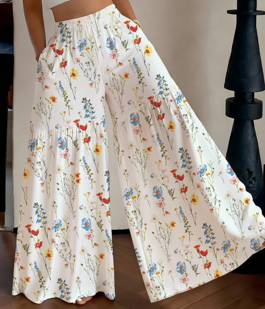 🌸 S-2XL Modne spodnie damskie z szeroką nogawką ✨ Wygodne, wyszczuplające i idealne dla każdej sylwetki 💕