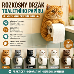 🐱Roztomilý držák na toaletní papír s motivem kočky