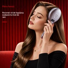 💆‍♀️Pieptănul de masaj cu funcție de pulverizare relaxează scalpul și este potrivit pentru coafarea și îngrijirea părului acasă, având o funcție de masaj vibrator.