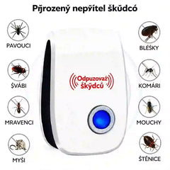 🔥【3ks】Ultrazvukový tichý fyzikální odpuzovač myší a hmyzu