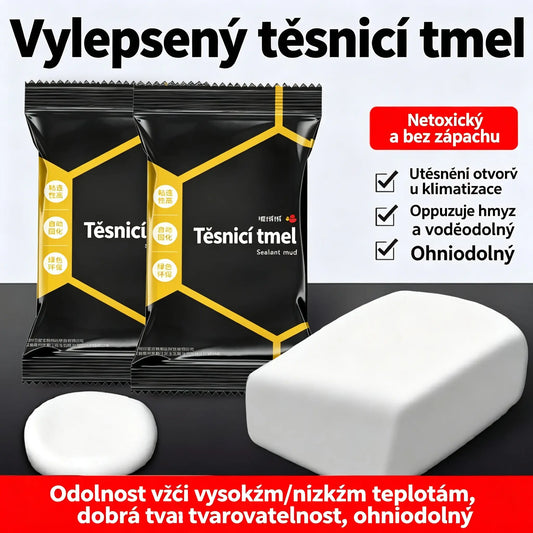 【10 kusů za 580 Kč】🔧 Bílý voděodolný těsnicí tmel – Opravuje otvory, stěny a potrubí klimatizace 💧🏠