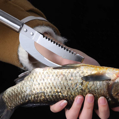 🍲Cumpărați 2 și primiți 2 gratuit🐟 Cuțit multifuncțional din oțel inoxidabil pentru răzuire eficientă a solzilor de pește【Ofertă de 4 bucăți】