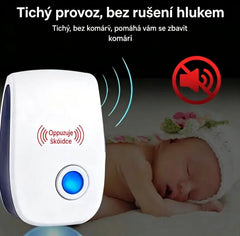 🔥【3ks】Ultrazvukový tichý fyzikální odpuzovač myší a hmyzu