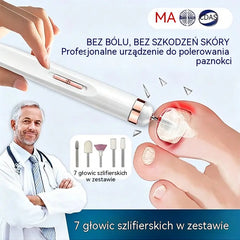 🦶✨ Elektryczny pilnik do paznokci u stóp – łatwo usuwa lakier do paznokci