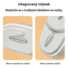 🔥Multifunkční elektrický pilník na nehty, elektrické kleštičky na nehty s ochranou proti skřípnutí