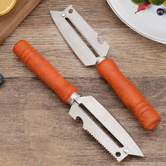 🥕【Kup 2, dostaj 2 za darmo】2 sztuki za 89 zł✨ Wielofunkcyjna obieraczka kuchenna: Wykonana ze stali nierdzewnej z ergonomiczną rączką, idealna do owoców, warzyw i mięsa 🔪