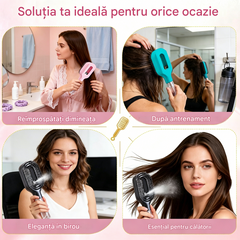 💖💨Un pieptene cu funcție de pulverizare cu un singur buton pentru a preveni eficient încurcarea părului.