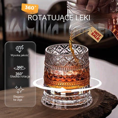 🥛💎Kieliszek do whisky obracający się o 360°