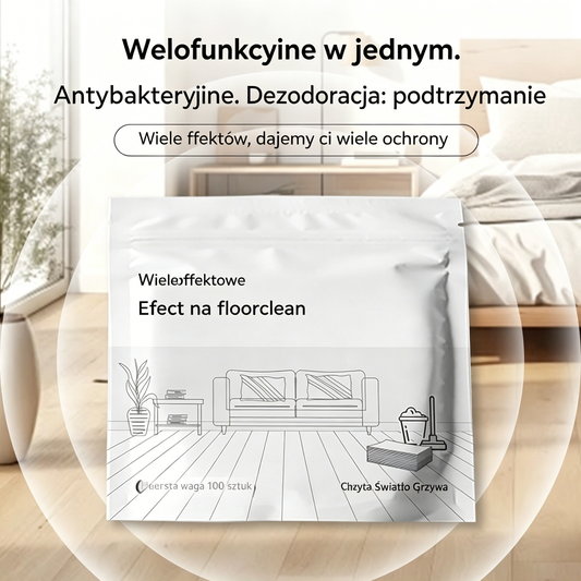 🧹【Kup1, drugi gratis!0.5zł/sztuka】✨ 200-arkuszowe, antybakteryjne i dezodoryzujące, uniwersalne chusteczki czyszczące | Nadają się do podłóg drewnianych, laminowanych, płytek oraz wnętrz kamperów