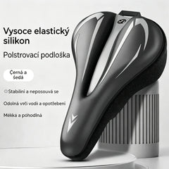 🚲Potah na sedlo horského kola, vyrobený z silné, voděodolné, ultra měkké silikonové kůže.