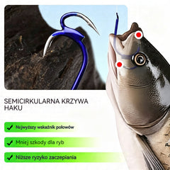 🔥 Kup 1 zestaw, drugi GRATIS! 🎣 20 szt. Ultra ostre podwójne haczyki — więcej brań, mniej straconych ryb! ❤️