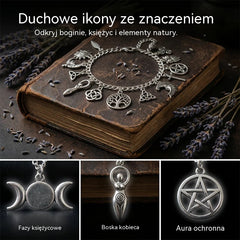 🔥 Kup 1, drugą otrzymasz GRATIS! ✨ Regulowana bransoletka vintage z mistycznymi zawieszkami dla kobiet 🔮 Idealna do stylizacji boho, gotyckich i na prezent 🎁
