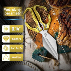 🔥🔪✂️Časově omezená akce🔥Multifunkční a odolné kuchyňské nůžky