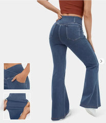 👖【Sleva 50 % na omezenou dobu】✨ – džíny s vysokým pasem, zeštíhlující a formující hýždě