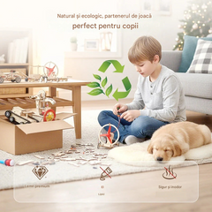 🧩Jucării tehnologice creative DIY - asamblează și învață cu componente electronice, educație STEM distractivă pentru copii 🚀📦