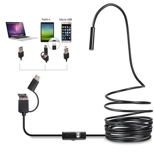 (Type-c، USB، Micro USB) منظار داخلي 3 في 1 【1 متر】