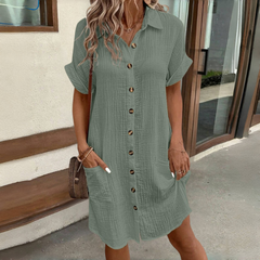 👗【S-2XL】Lehké letní šaty v jednoduchém stylu – pohodlné, prodyšné a lichotící postavě.