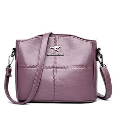 🔥👜👜 Nová kabelka přes rameno z pravé kůže, ručně vyrobená v retro stylu, moderní a všestranná.