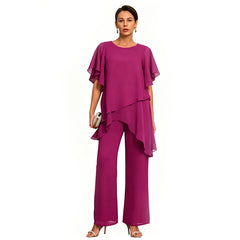 🌹【S–3XL】Nový letní dámský módní komplet, pohodlný a snadno kombinovatelný, s elegantním asymetrickým střihem