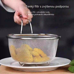 🔥🥳50% SLEVA🥗🍲Koš z nerezové oceli s drátěným filtrem